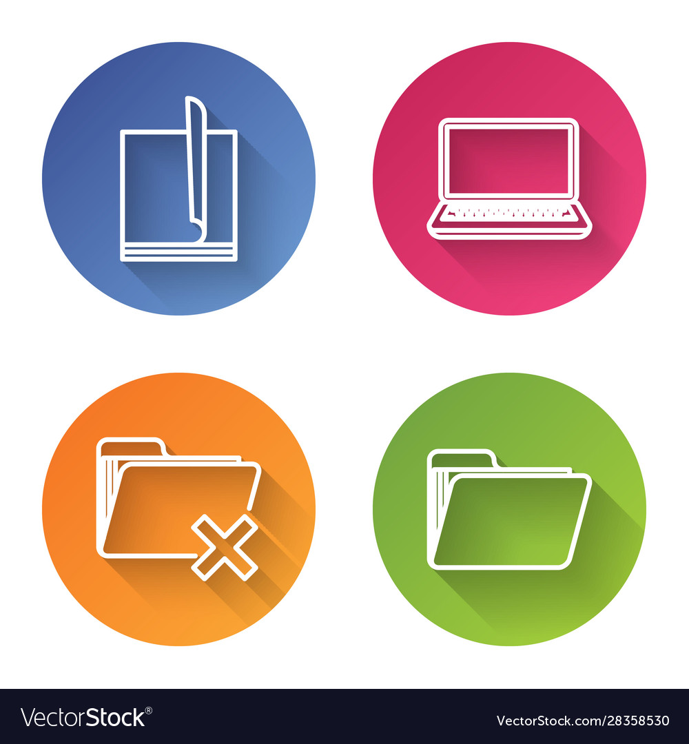 Set line file document laptop delete folder