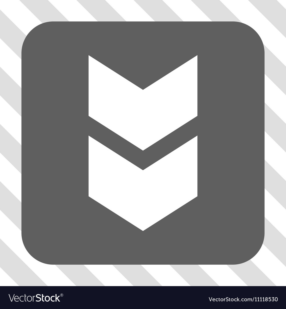 Shift down rounded square button