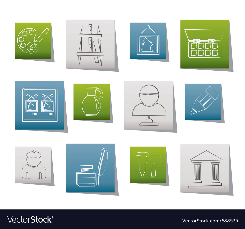 Fine art objects icons