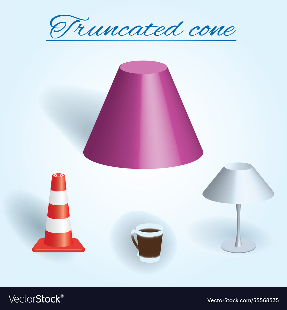 Truncated cone image volumetric geometrical