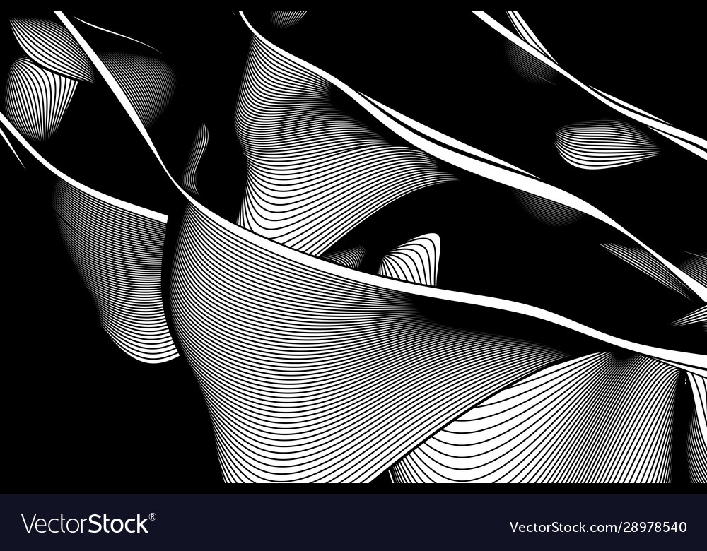 Abstract beautiful background with different waves