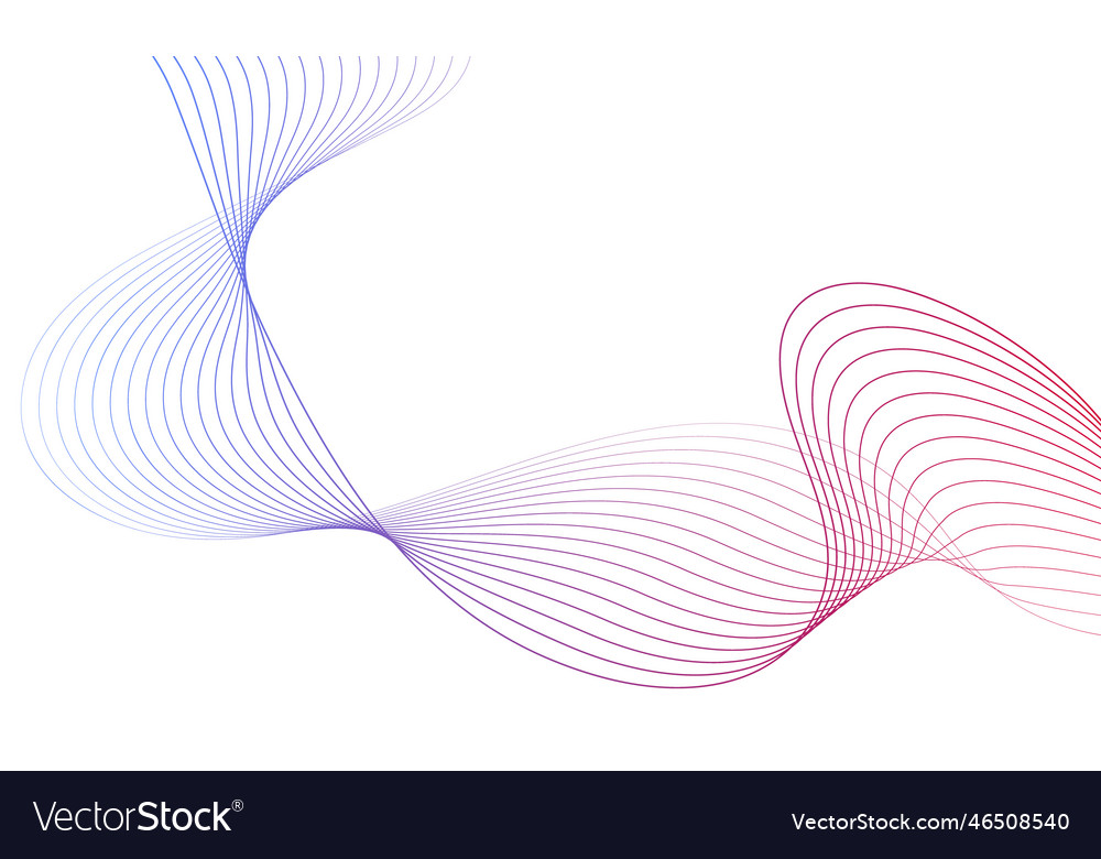 Abstract colorful wave element for design digital