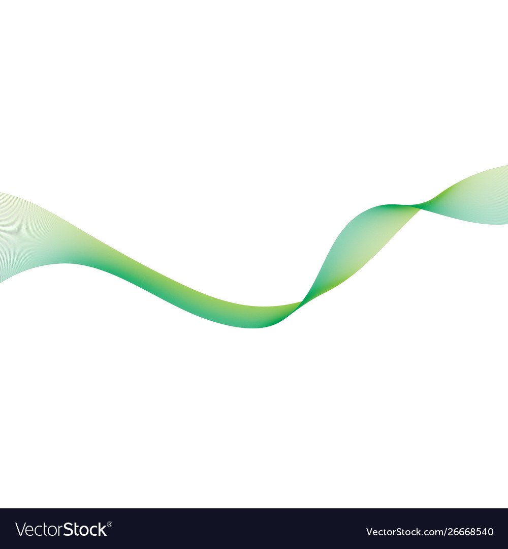 Abstract smooth color wave flow vector image Abstract smooth color wave flow