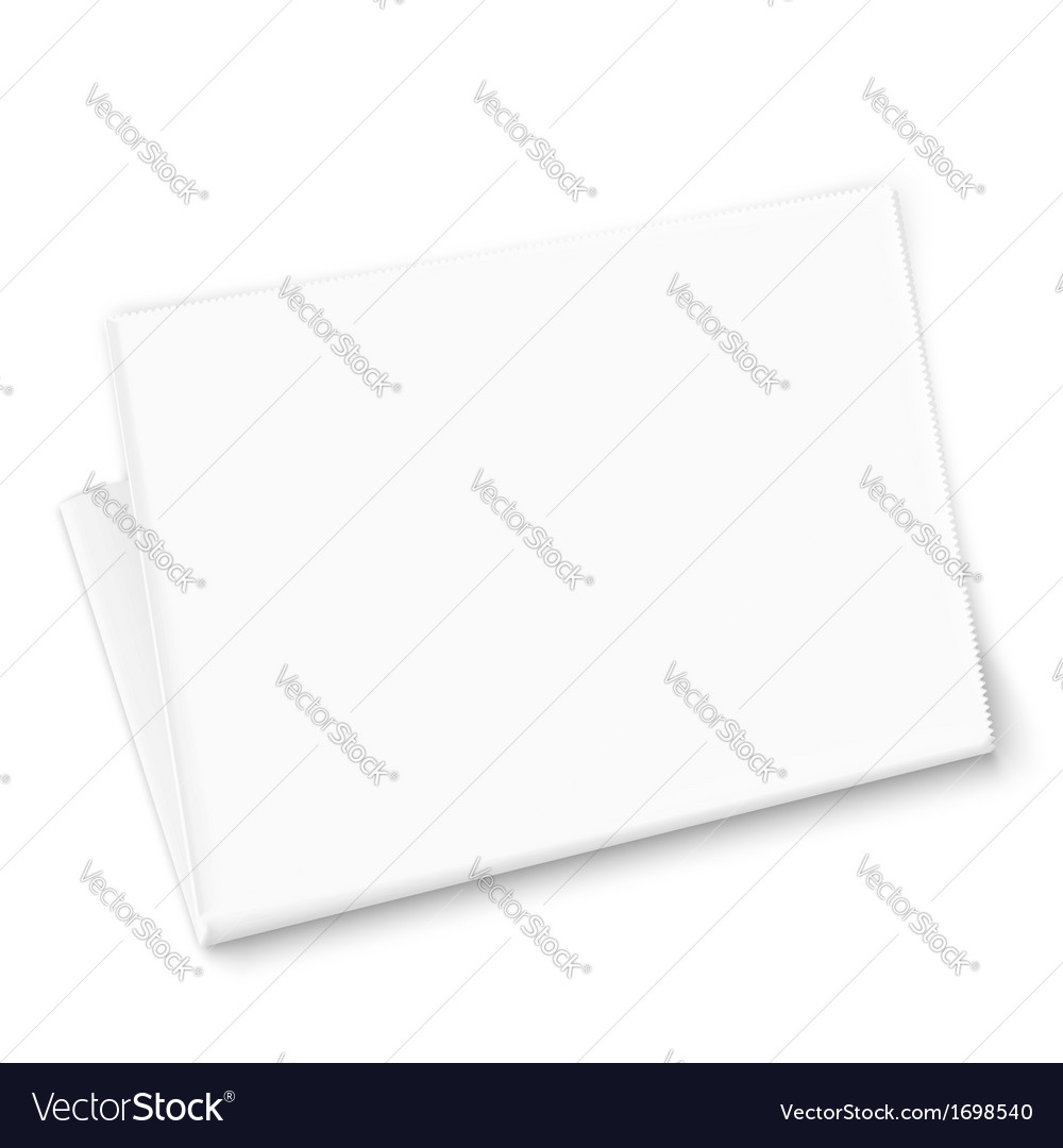 Blank newspaper template Royalty Free Vector Image