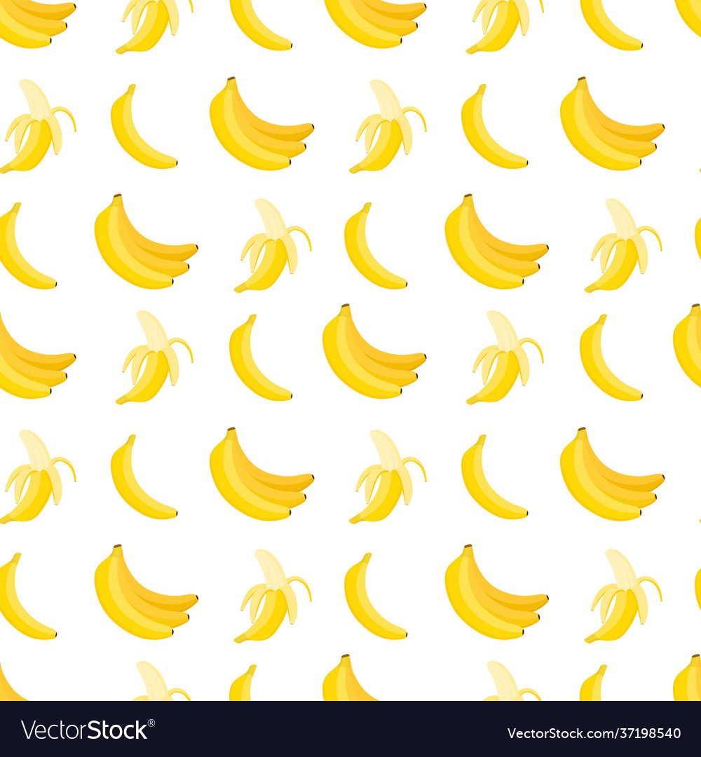 Bright seamless pattern with bananas