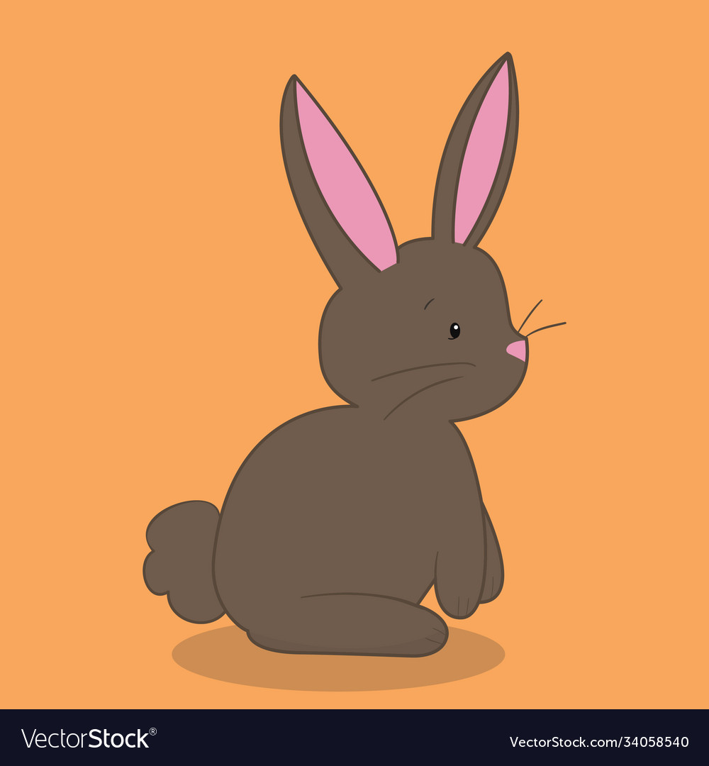 Bunny sideview dark brown 02