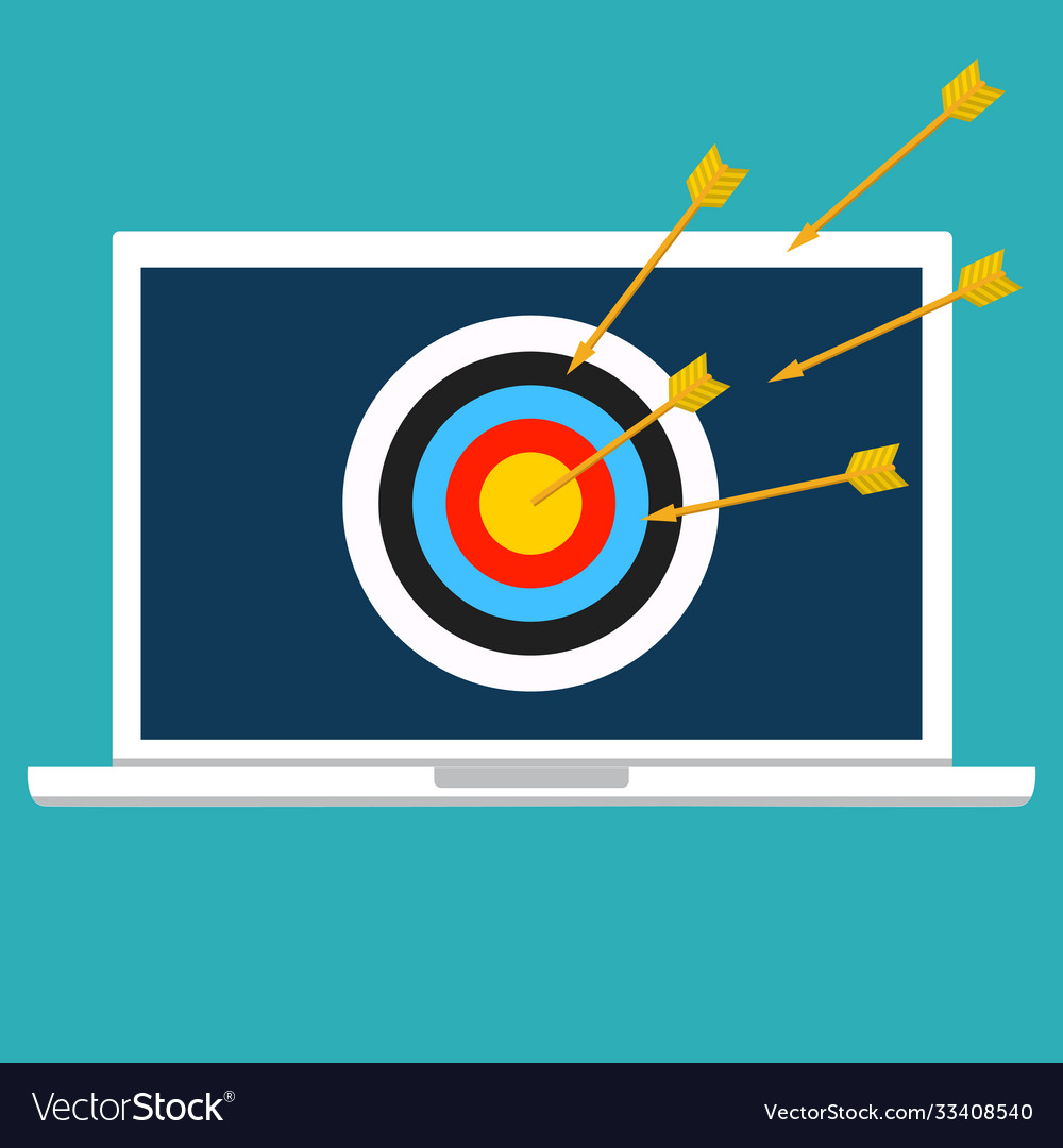 Cyber crime ddos dos service attack victim laptop Vector Image