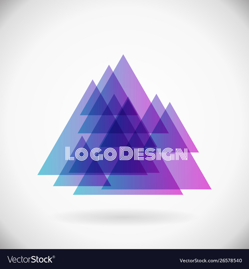 Design element color trinagles background Vector Image Design element color trinagles background