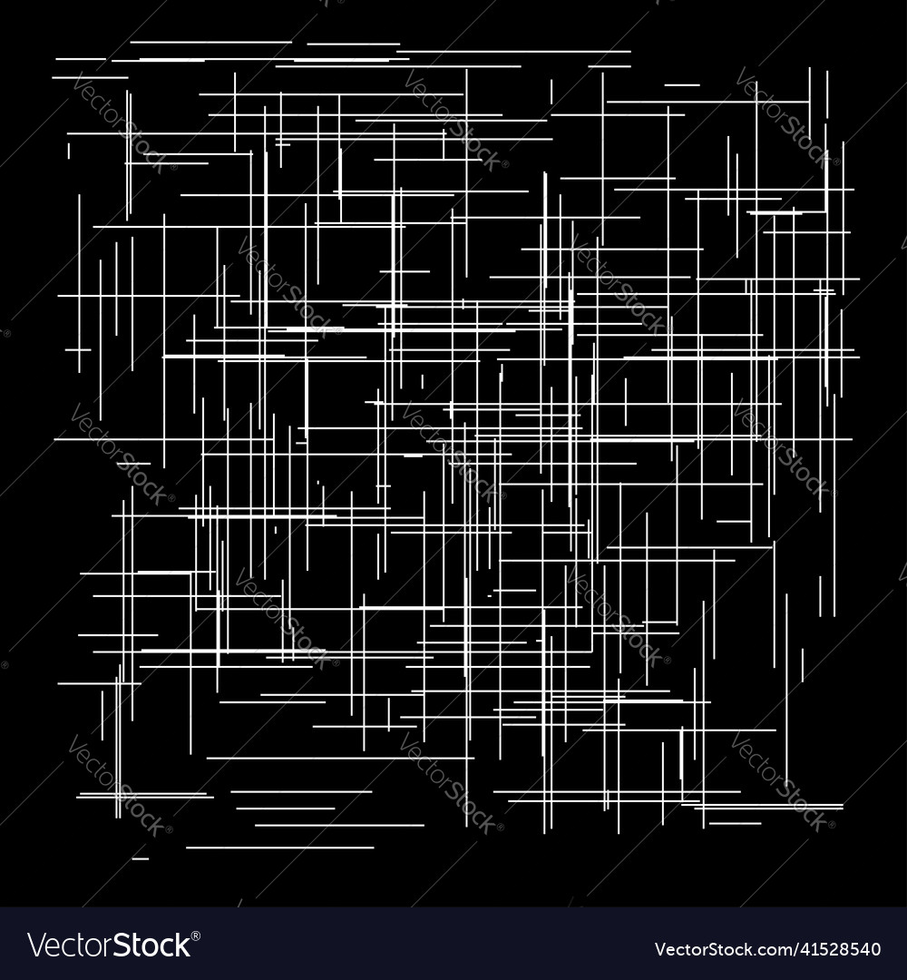 Grid mesh of random lines reticle grating