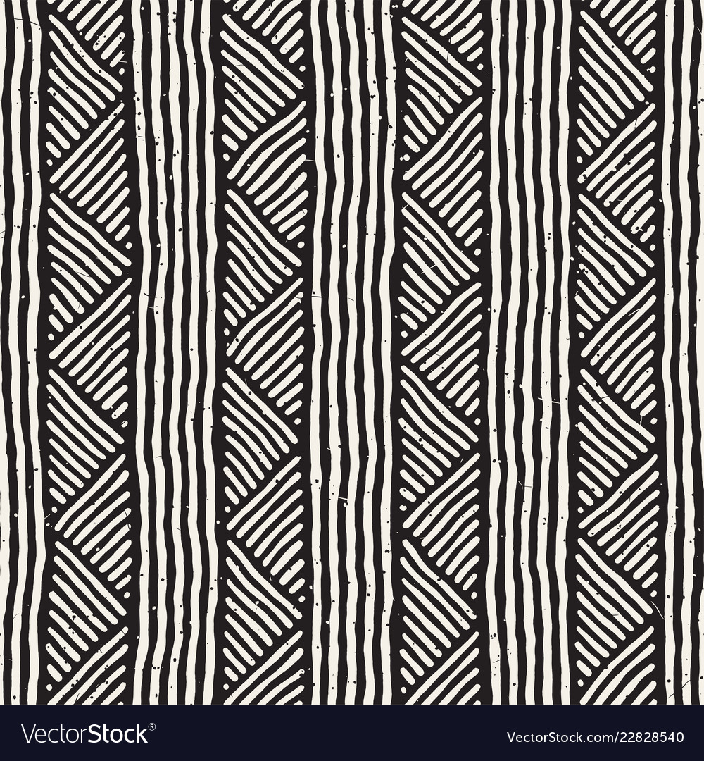 Hand drawn style ethnic seamless pattern abstract Vector Image Hand drawn style ethnic seamless pattern abstract