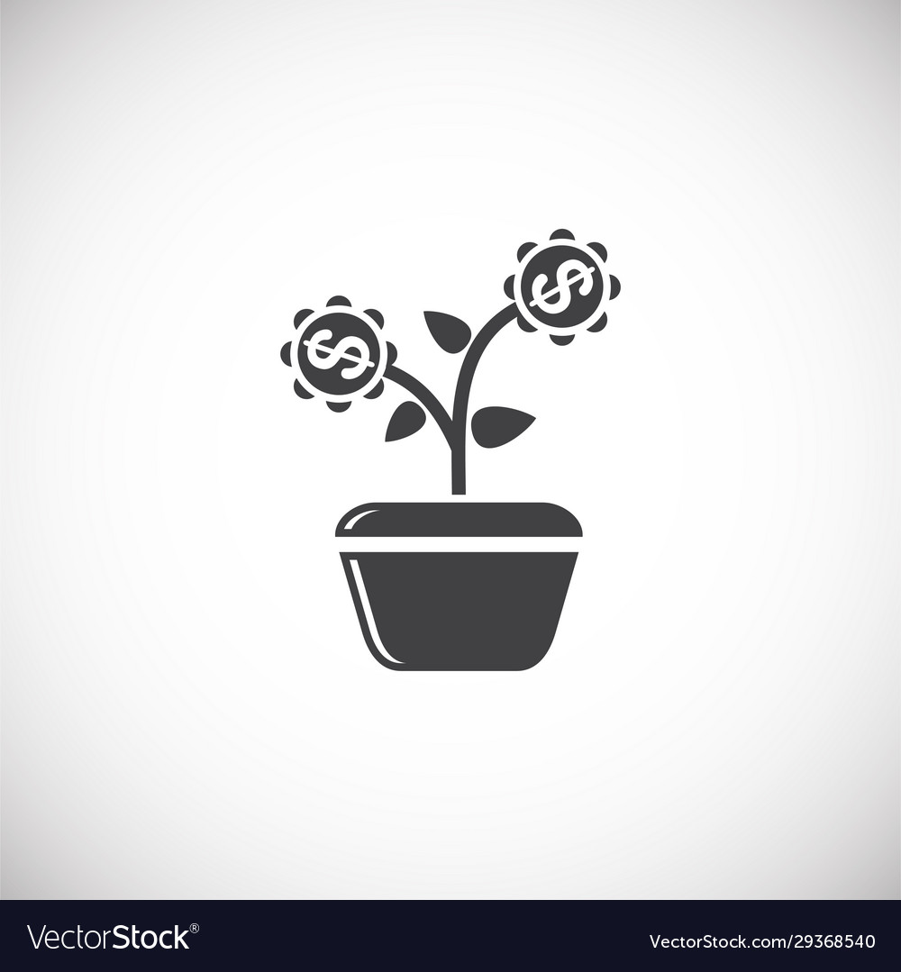 Investment related icon on background for graphic