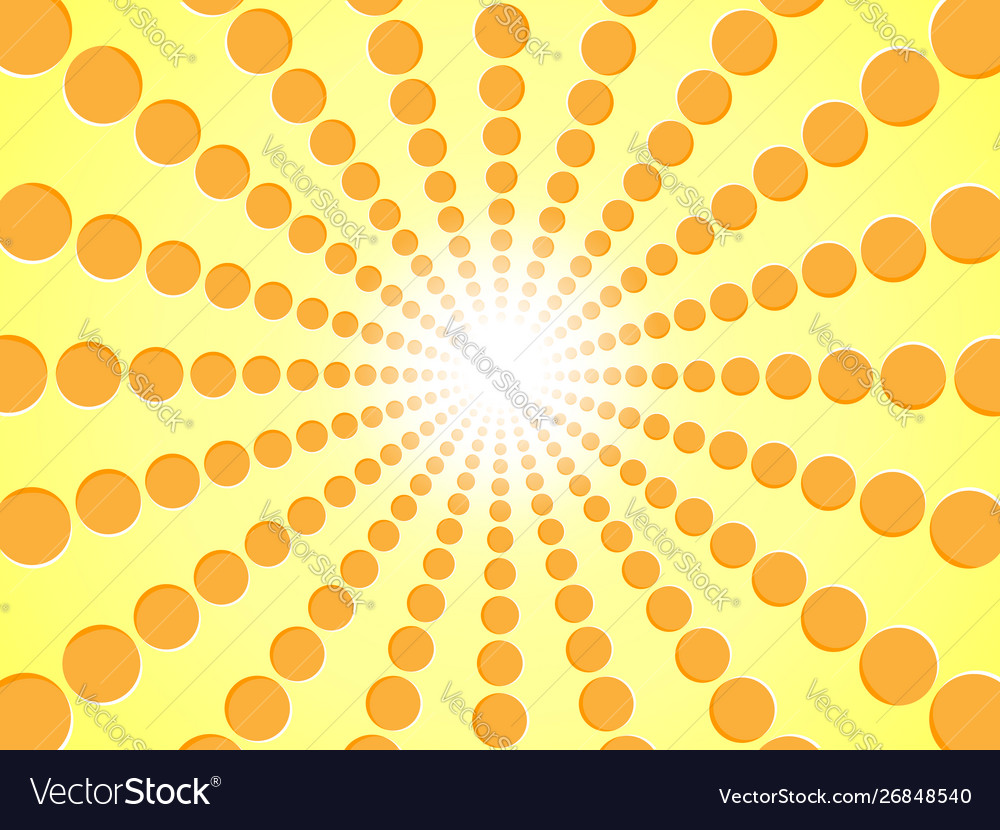 Rays orange yellow abstract sun burst