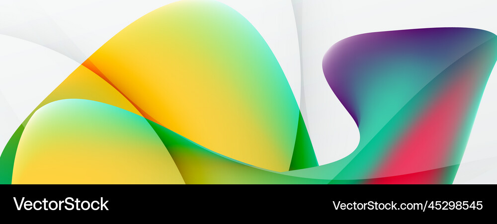 Abstract background fluid gradient color wave Vector Image