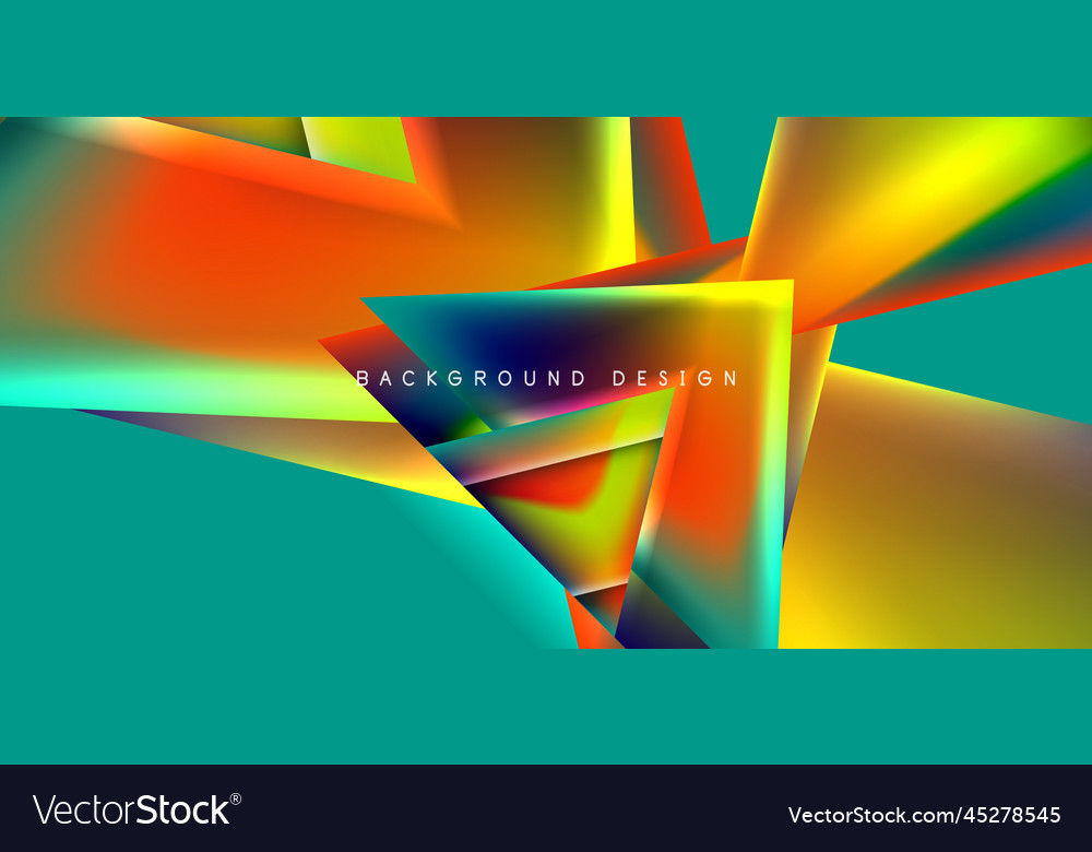 Abstract background with overlapping triangles Vector Image Abstract background with overlapping triangles