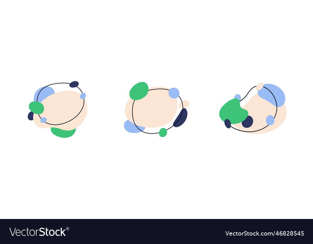 Blob irregular shapes set organic liquid abstract vector image Blob irregular shapes set organic liquid abstract
