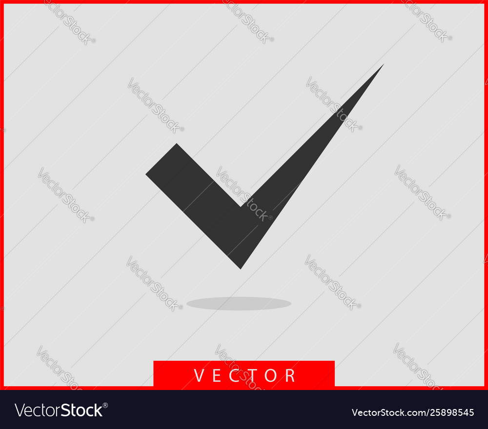 Check mark icon symbol design element Vector Image Check mark icon symbol design element