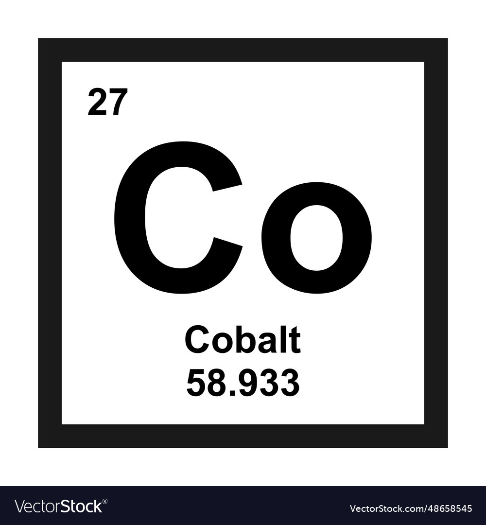 Cobalt icon Vector Image Cobalt icon