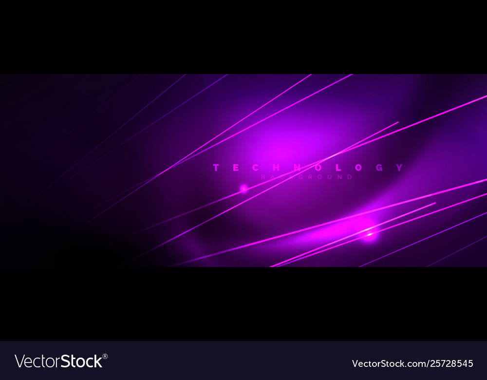 Color light with lines outer space background vector image Color light with lines outer space background