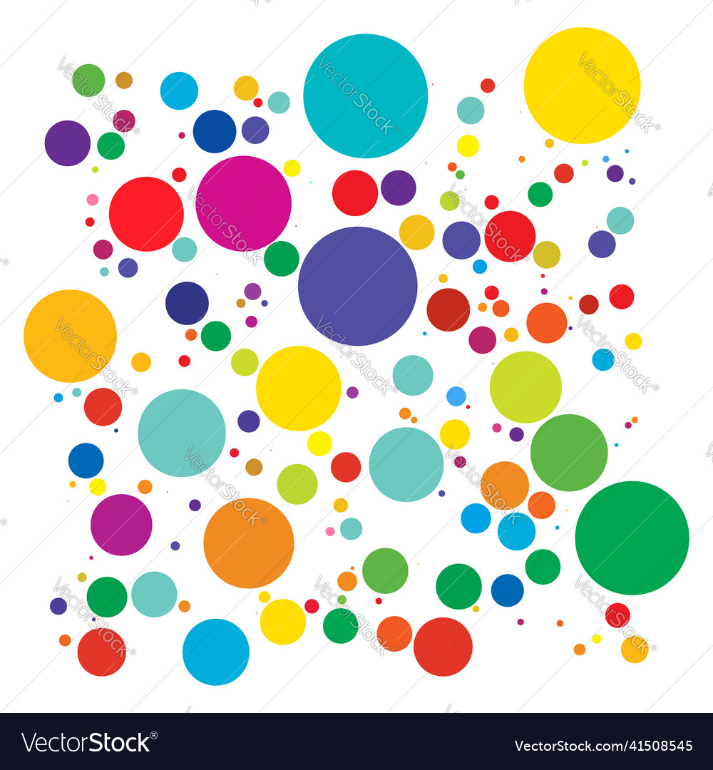 Bunte zufällige diffuse Kreise Punkte Muster vector image Bunte zufällige diffuse Kreise Punkte Muster
