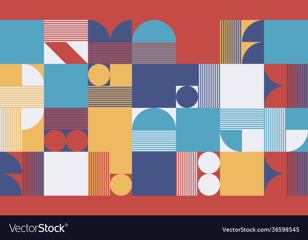 Deconstructed abstract pattern design vector image Deconstructed abstract pattern design