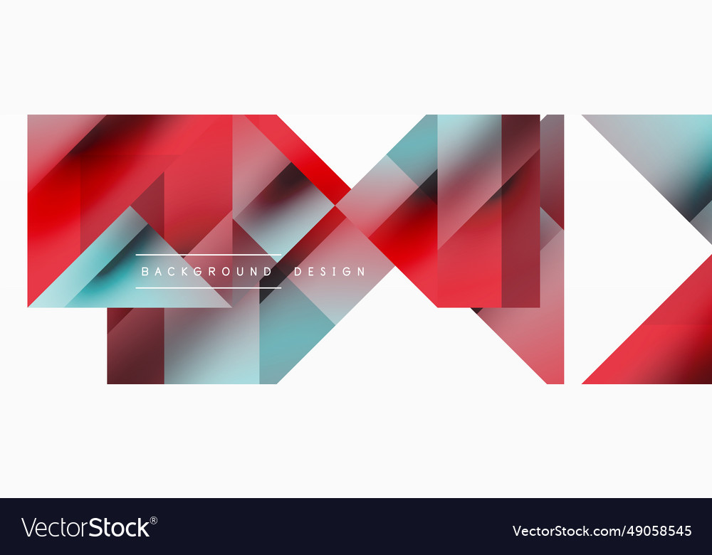 Geometric background with squares triangles