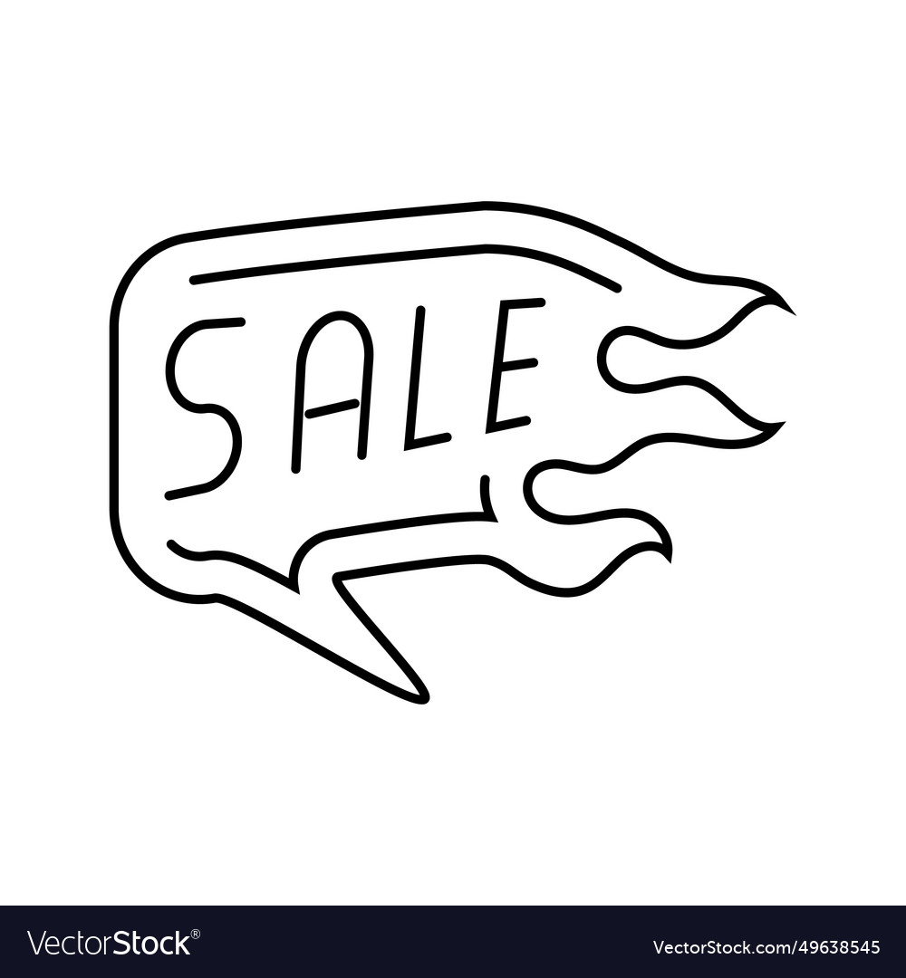 Hot sale offer line icon