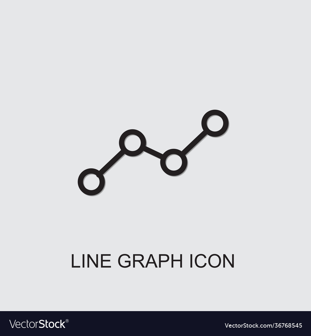 Line graph icon