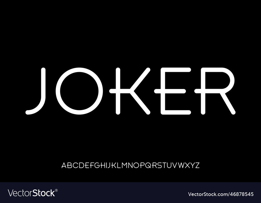 Modern creative linear sans serif display font