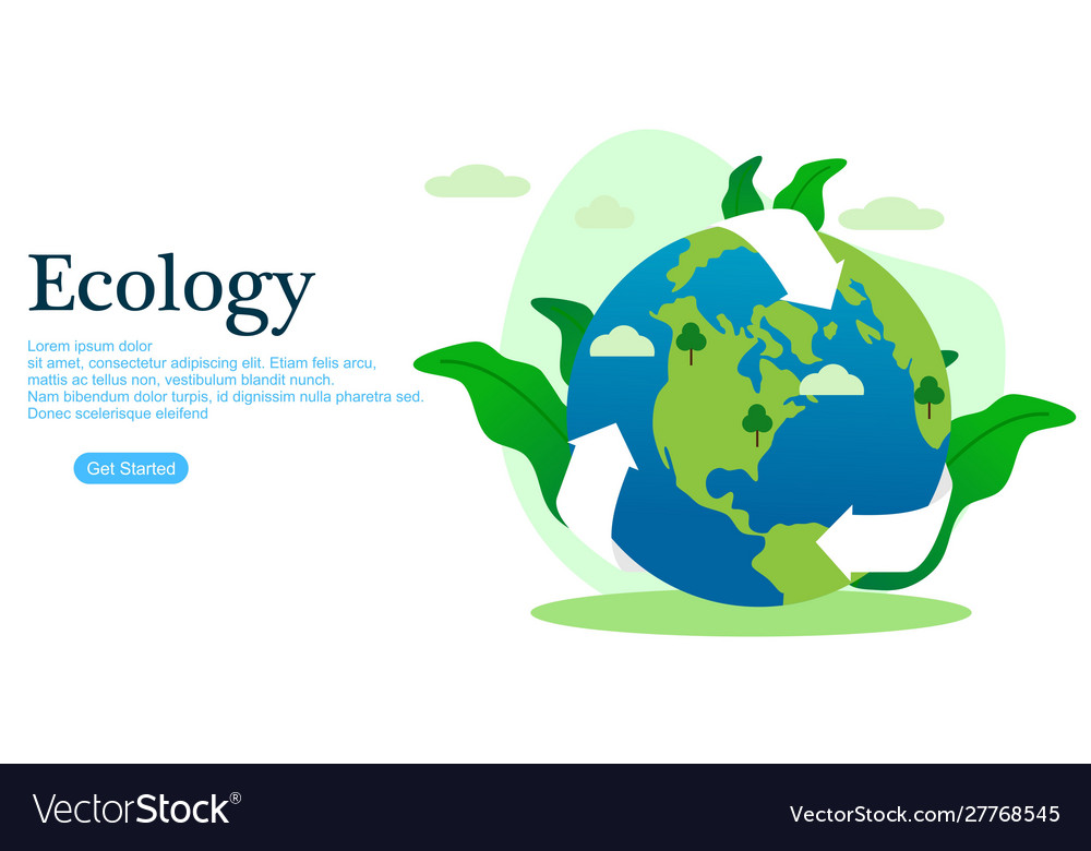Web page design for recycling garbage