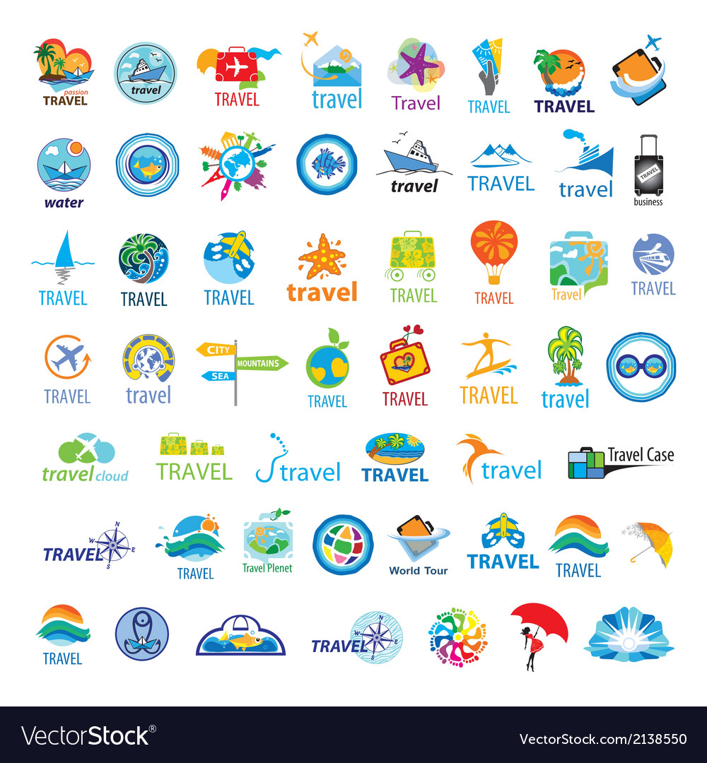 Biggest Collection Of Logos Travel Royalty Free Vector Image biggest-collection-of-logos-travel-royalty-free-vector-image