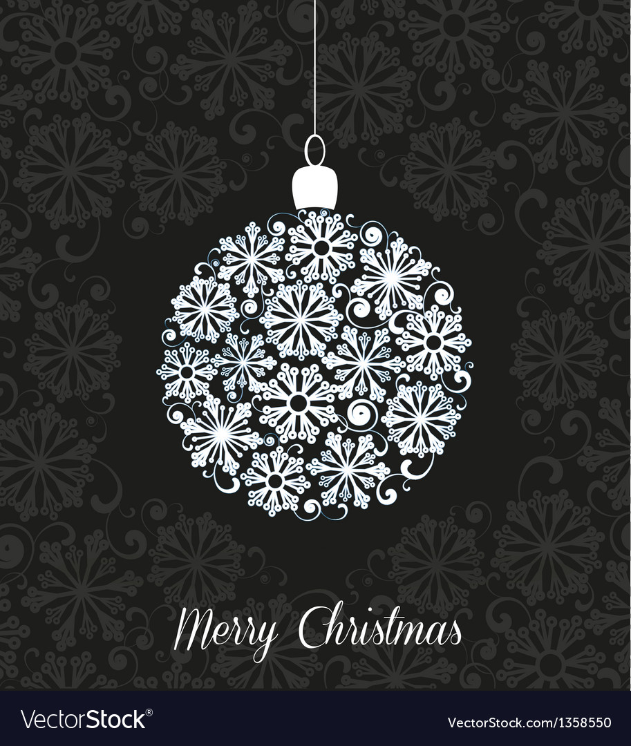 Christmas ball Royalty Free Vector Image - VectorStock