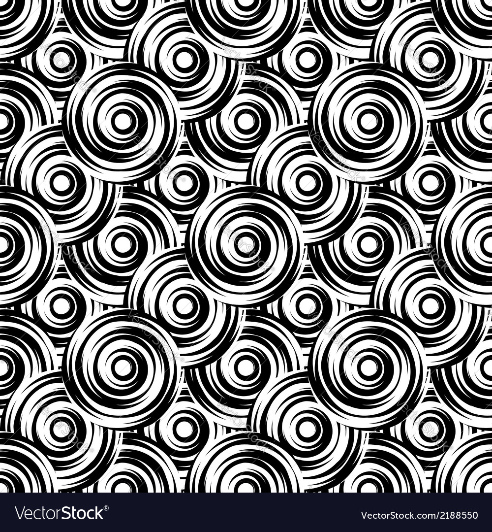 Design seamless monochrome circle pattern
