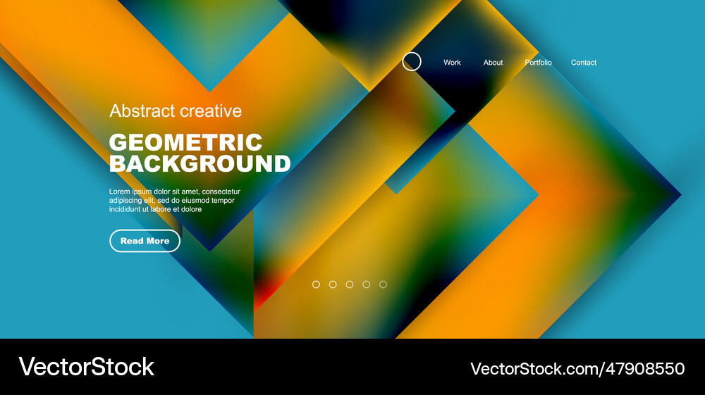 Geometric elements - squares and triangles Vector Image