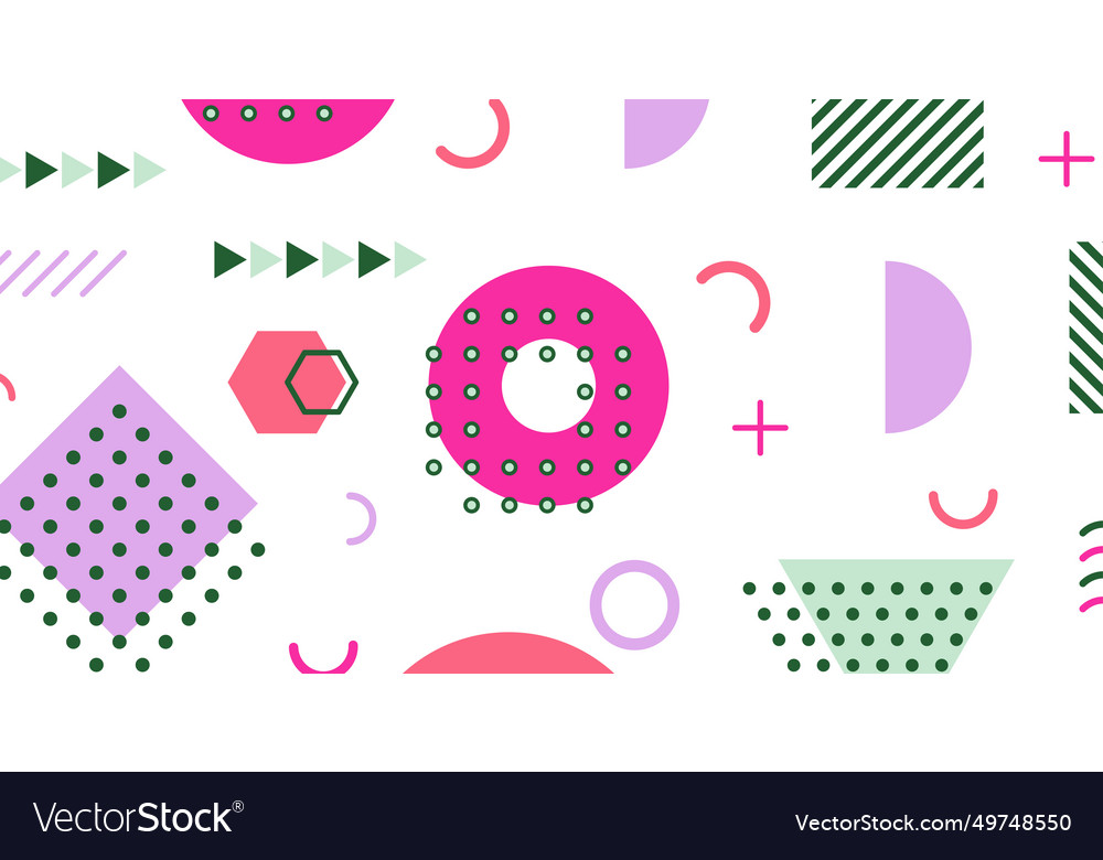 Modern abstract background with memphis elements Vector Image Modern abstract background with memphis elements
