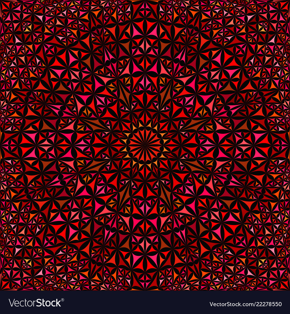 Red abstract seamless curved triangle mosaic tile