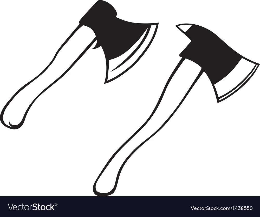 Set Axe Royalty Free Vector Image Vectorstock