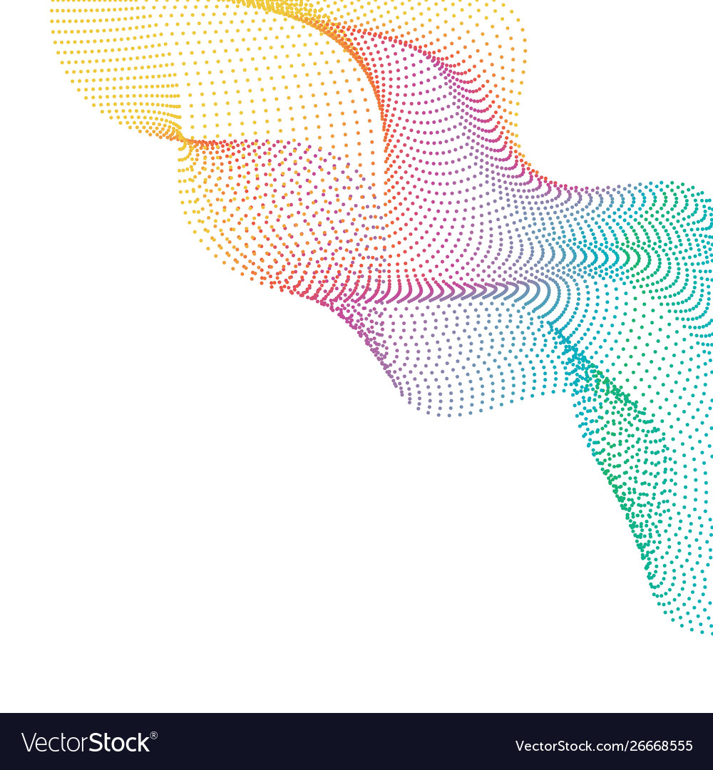 Abstract smooth color wave vector image Abstract smooth color wave