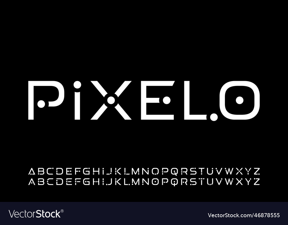 Dot Alphabet Font - Modern & Stylish