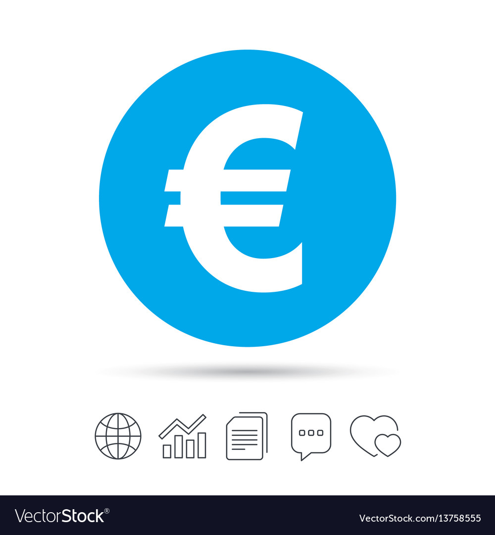 Wifi, Sms And Calendar Icons. 10 Euro Sign Icon. EUR Currency