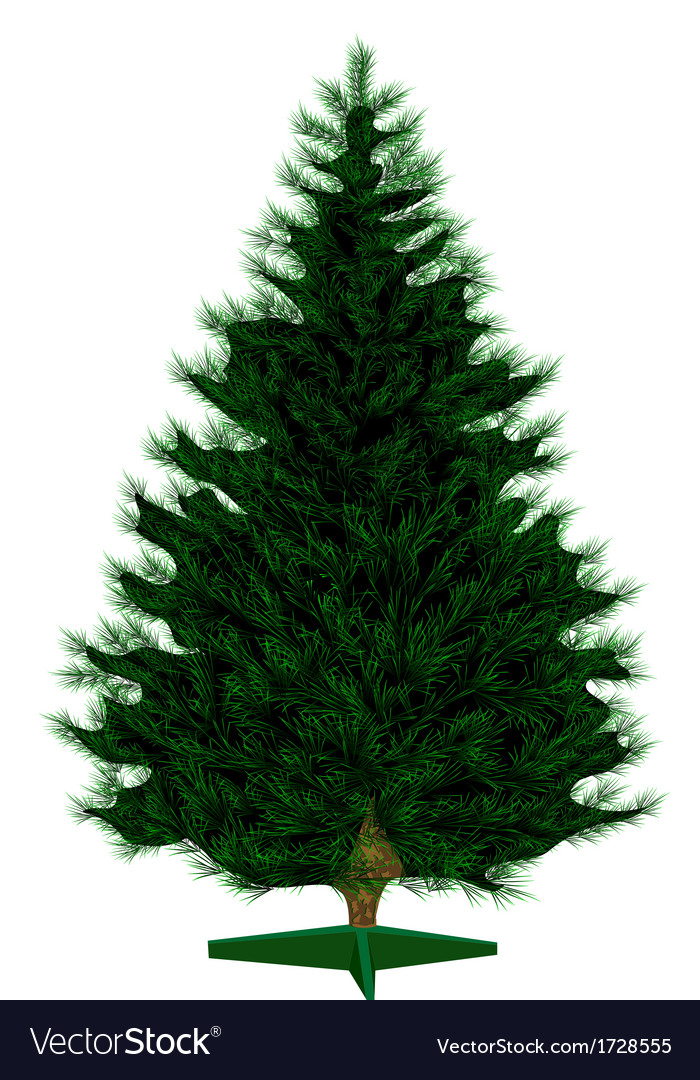 Isolated Empty Christmas Tree