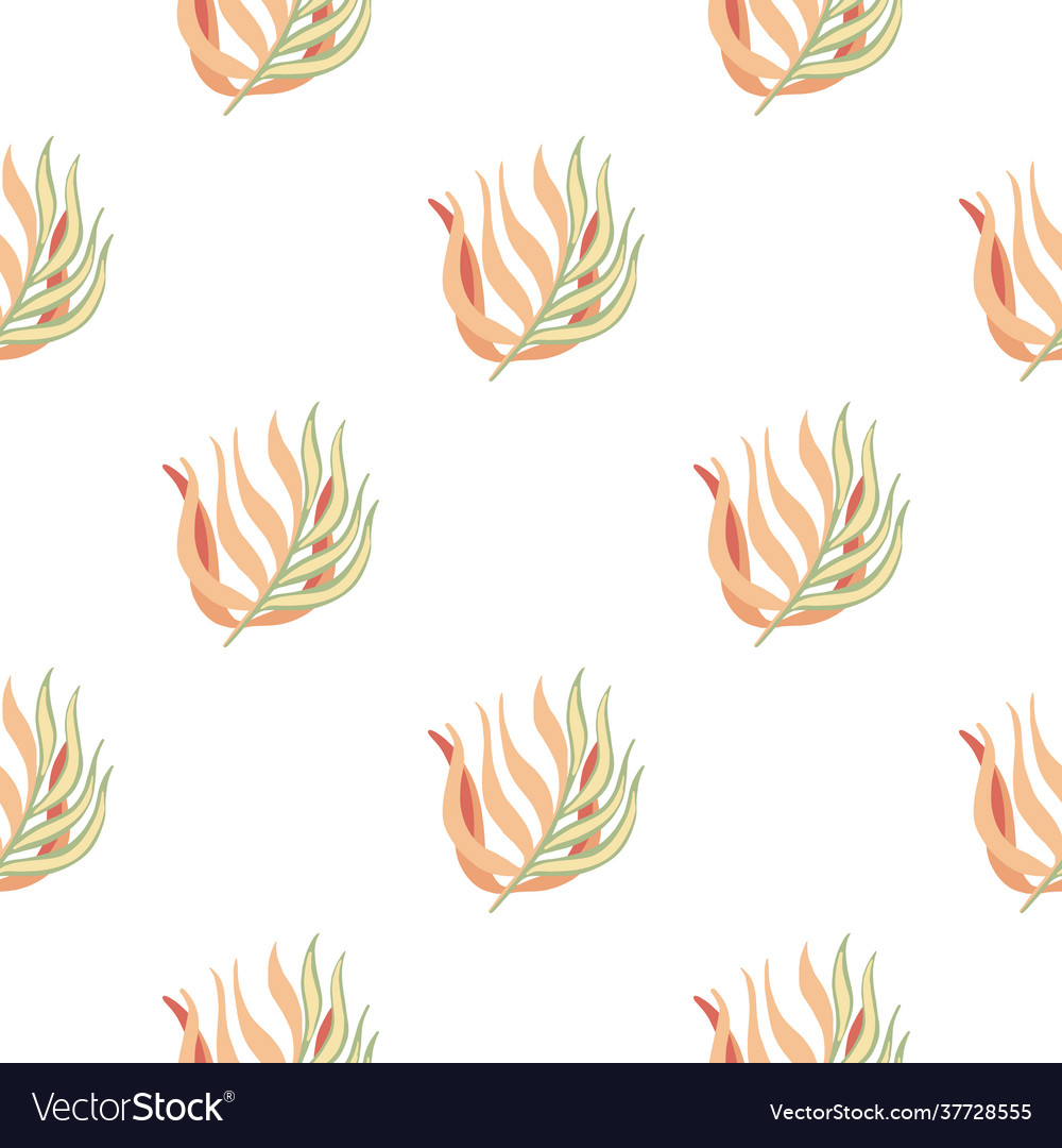 Isolated seamless botanic foliage pattern vector image Isolated seamless botanic foliage pattern