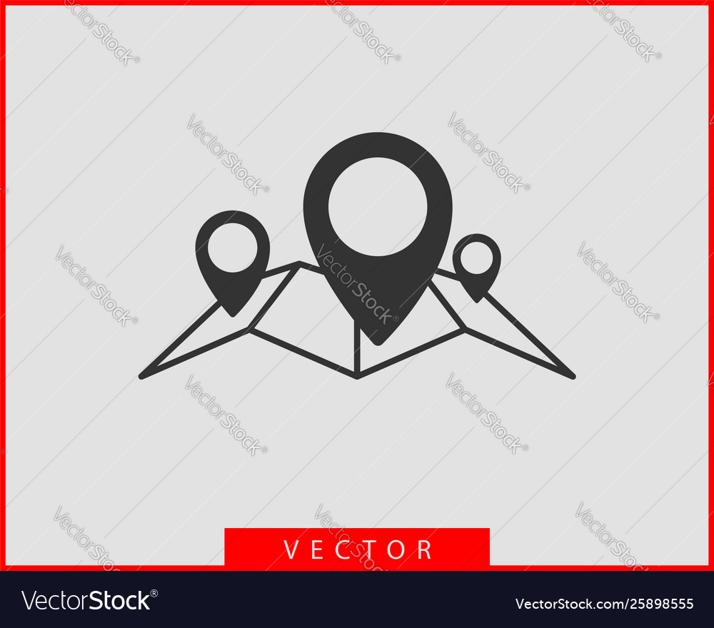 Landkarte Icons Marker Pin Standort Icon gps vector image Landkarte Icons Marker Pin Standort Icon gps