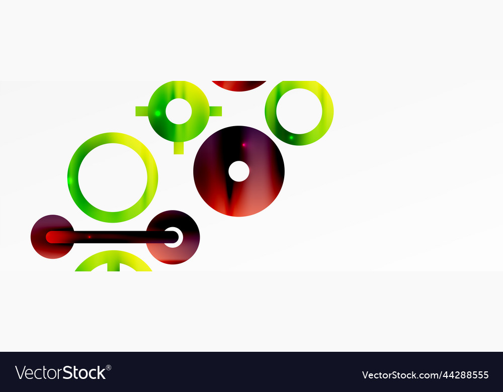 Minimal geometric abstract background circle vector image Minimal geometric abstract background circle