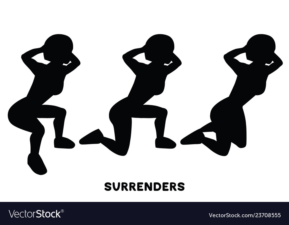 Surrenders Sport Exersice Silhouettes Of Woman Vector Image 0132