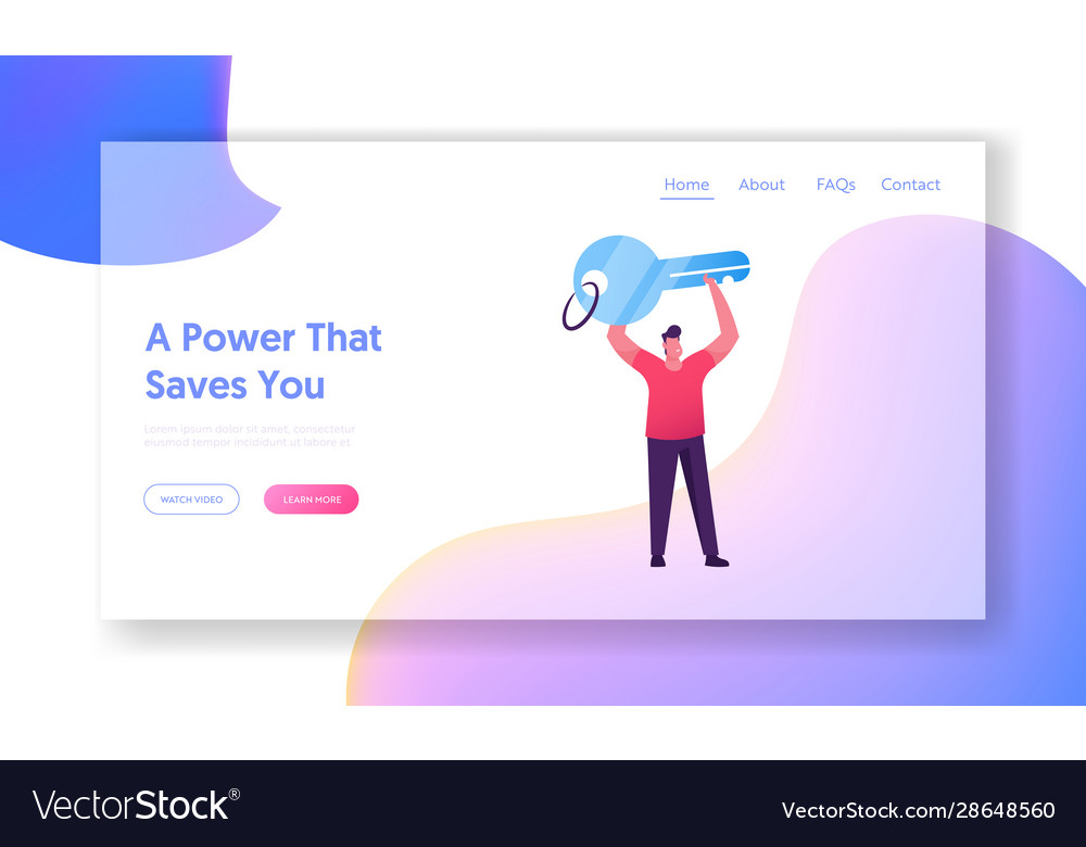 Authorization in security system website landing