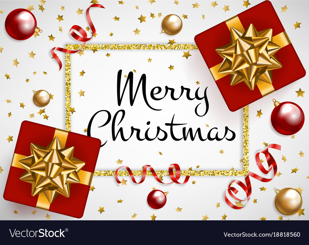 Gift and baubles Royalty Free Vector Image - VectorStock