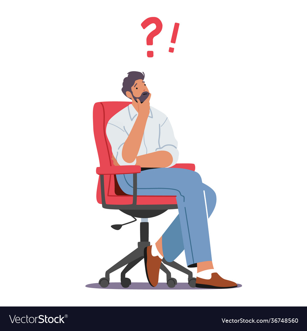 Man Contemplating Decision