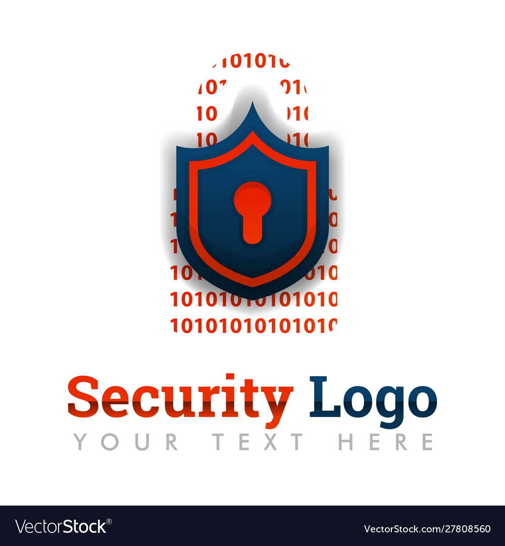 Security Logo Template For Software Royalty Free Vector