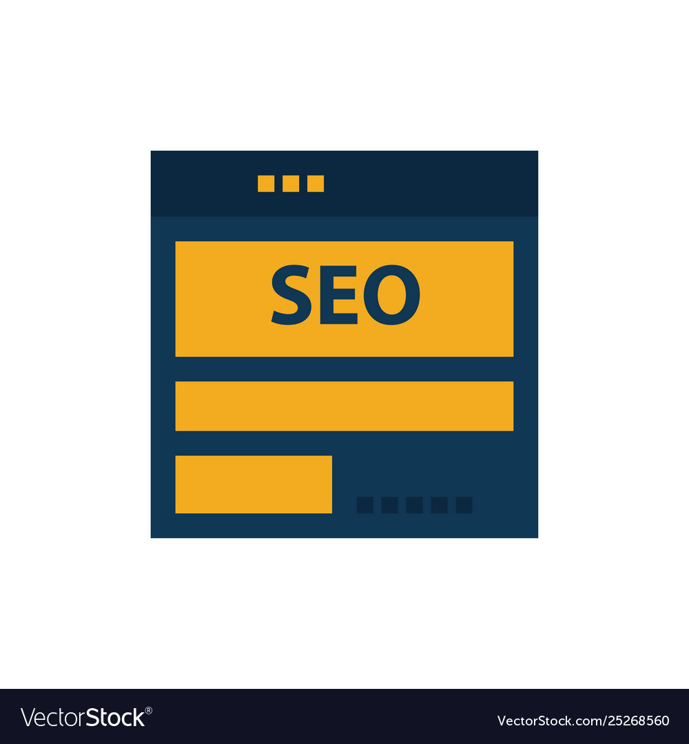 Website server data hosting seo tech flat color Vector Image Website server data hosting seo tech flat color