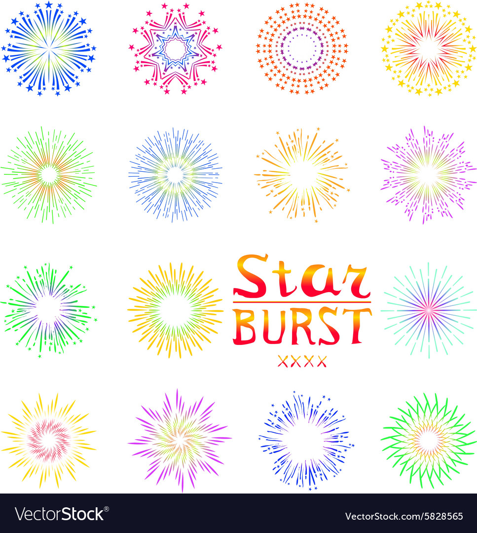 Abstract Fireworks Background